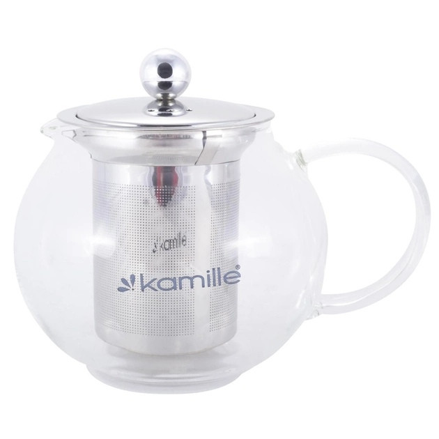Скляний заварювальний чайник Kamille 0,4 л