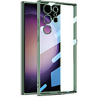 Защитный чехол GKK Space Frame для Samsung Galaxy S24 Ultra - Midnight Green