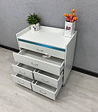 Біла педикюрная тумба з бактерицидною (УФ) лампою V422, фото 5