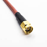 Пігтейл SMA Male - N-Type-Female Flange ВЧ кабель перехідник RG400 довжина 30 см, фото 3