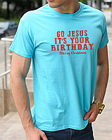 Религиозные мужские футболки с христианской символикой Go Jesus (Иди Иисус), православные футболки