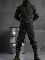 Тактичний костюм Soft Shell з вентиляційними вставками олива Комплект куртка штани софтшел олива на флісі