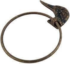 Кільце "Качка" із зістареної латуні 12*17 см Stilars Італія 130086