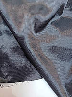 Ткань плотная костюмка цвет черный с блеском