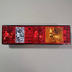 Ліхтар МАЗ, КРАЗ, КАМАЗ ЄВРО задн. лев. 24 В (тюнінг жовтий повер.) 7442.3716-401L