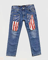 Сині джинси бренду Jeckerson 130 см