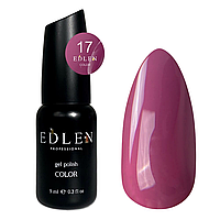 Гель-лак Edlen Color 9ml. №017(малиново-розовый, эмаль)