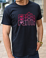 Православные мужские футболки с христианской символикой Faith (Вера), православные футболки