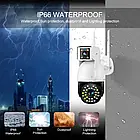 Камера відеоспостереження вулична подвійна 3+3mp DUAL CAMERA P12 WIFI IP 360 V380PRO, фото 6