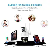 Камера відеоспостереження вулична подвійна 3+3mp DUAL CAMERA P12 WIFI IP 360 V380PRO, фото 4
