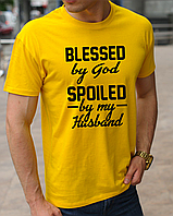 Религиозные футболки с христианской символикой Blessed by god (Благословенных Богом), православные футболки