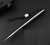 Прямий ніж із чорного сандалового дерева, ніж для фруктів із чохлом із натуральної шкіри, фото 6