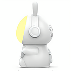 Дитячий годинник з будильником та USB, Кролик Rabbit clock, Білий / Настільний годинник-нічник / Дитячий будильник, фото 7