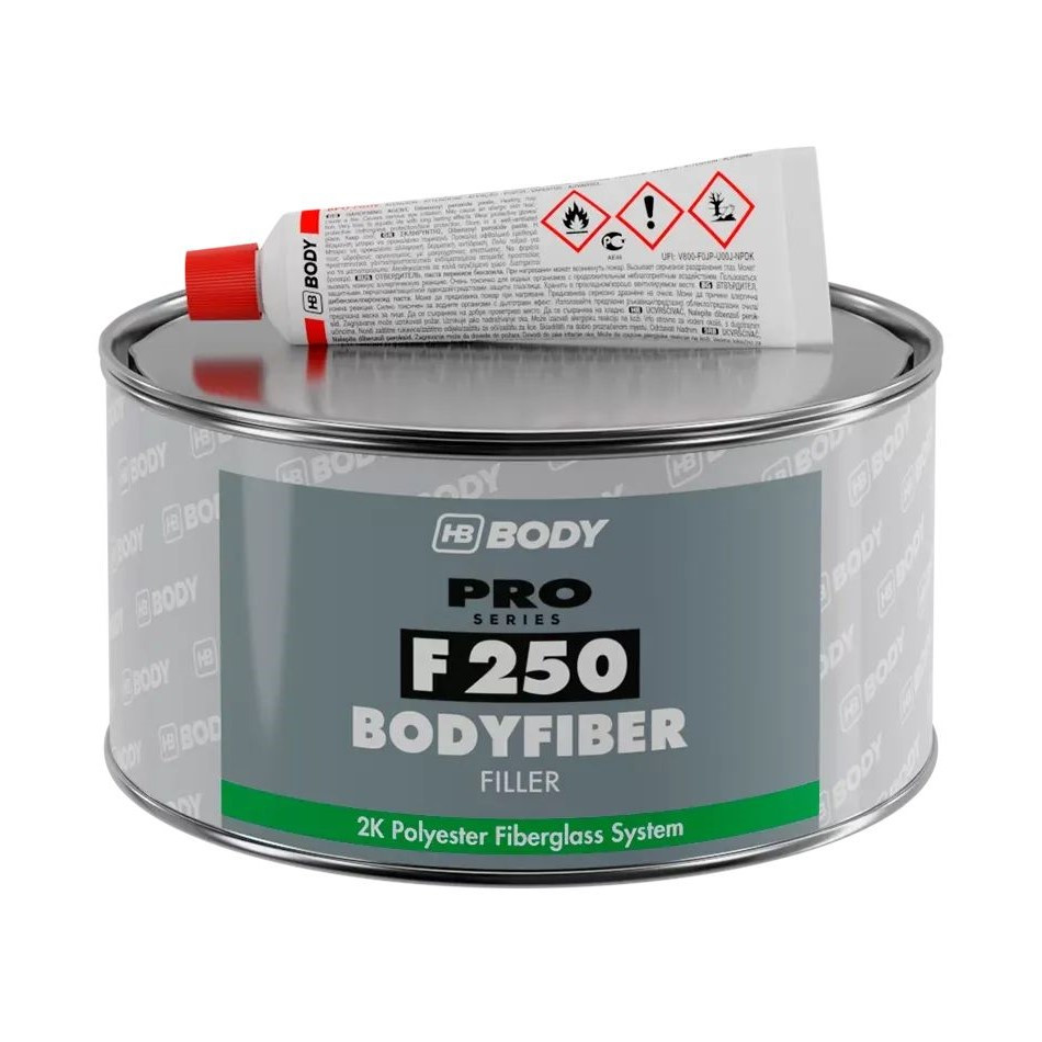 Скловолокниста шпаклівка Body F250 Fiber 0.75 кг