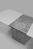 Біло-сірий обідній стіл Інтарсіо Cosmo з ламінованої розкладної ДСП, фото 10