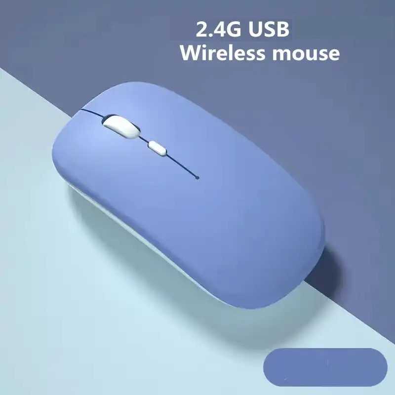 Бездротова миша з акумулятором, Bluetooth + 2.4 ГГц, безшумна, тиха, перезаряджається