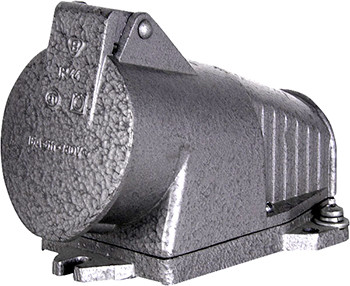 MEATLE SOCKET SOCKET, стационарный 3R+Z, 400V, 32A, IP44, фото 1
