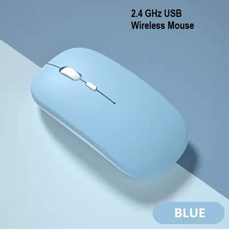 Бездротова миша з акумулятором, USB 2.4 ГГц, безшумна, тиха, перезаряджувана