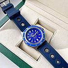 Breitling Chronomat Blue ААА чоловічий наручний годинник із хронографом на шкіряному ремінці та календарем, фото 8
