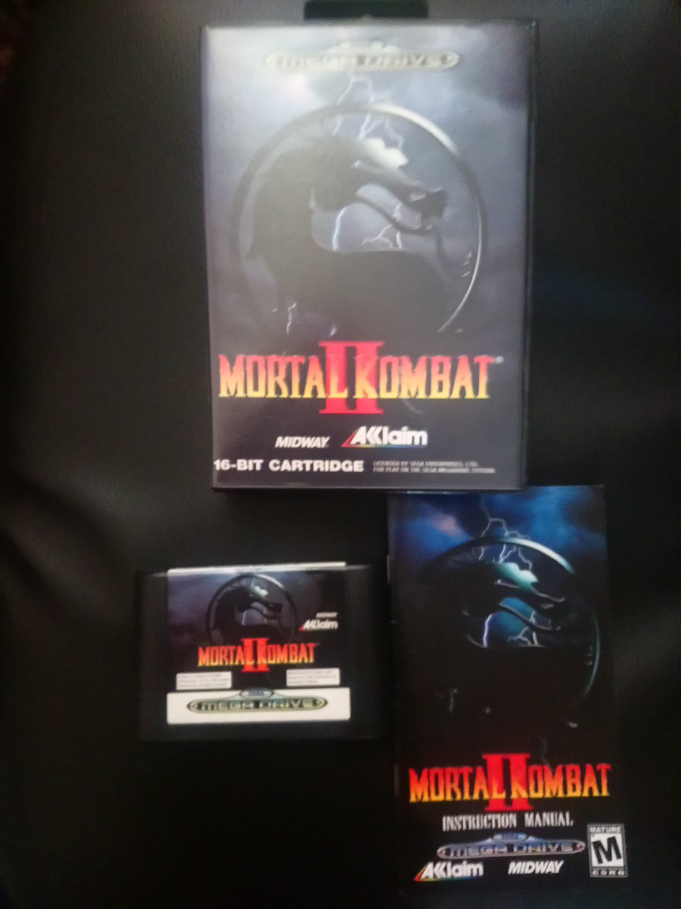 Mortal Kombat 2 игра sega mega drive оригинал PAL полнокомплект - фото 1 - id-p2045778841