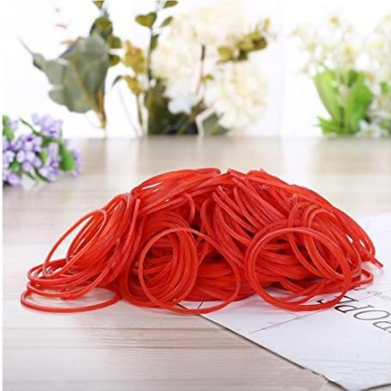 Резинка для грошей 50 г червона 70 мм, фото 1