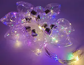 Новорічна LED гірлянда 500 лампочок у прозорому дроті Синій, фото 1