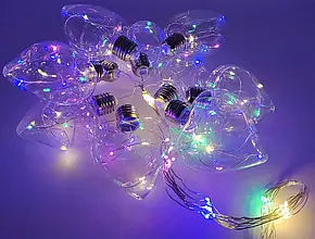 Новорічна LED гірлянда 500 лампочок у прозорому дроті Синій, фото 2