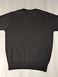 Чорний светр на хлопчиків 116-122, 128-134 зросту комір стійка, фото 2