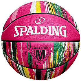 М'яч баскетбольний Spalding Marble Ball рожевий Уні 7