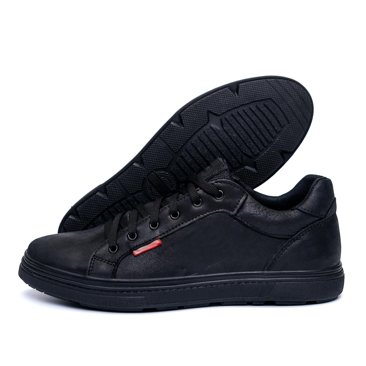 Чоловічі шкіряні кросівки Mustang Leather Black