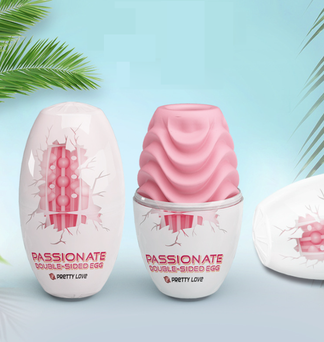 Чоловічий двосторонній мастурбатор яйце Pretty Love Passionate Double-Sided EGG. Яйце для мастурбації., фото 1