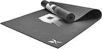 Двухсторонний коврик для йоги Reebok Double Sided 4mm Yoga Mat черный Уни 173 х 61 х 0,4 см