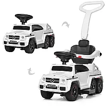 Дитячий електромобіль толокар 2в1 Mercedes AMG M 3853EL-1 White  (MP3, SD-карта, мотор 15W, акум.6V/4,5A)