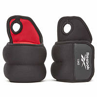 Утяжелители запястья Reebok Wrist Weights черный, красный Уни 0.5 кг