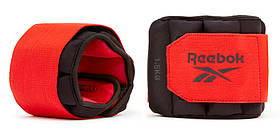 Обважнювачі щиколотки Reebok Flexlock Ankle Weights чорний, червоний Уні 1.5 кг