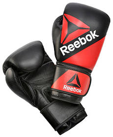 Боксерські рукавички Reebok Combat Leather Training Glove червоний, чорний 14 унцій