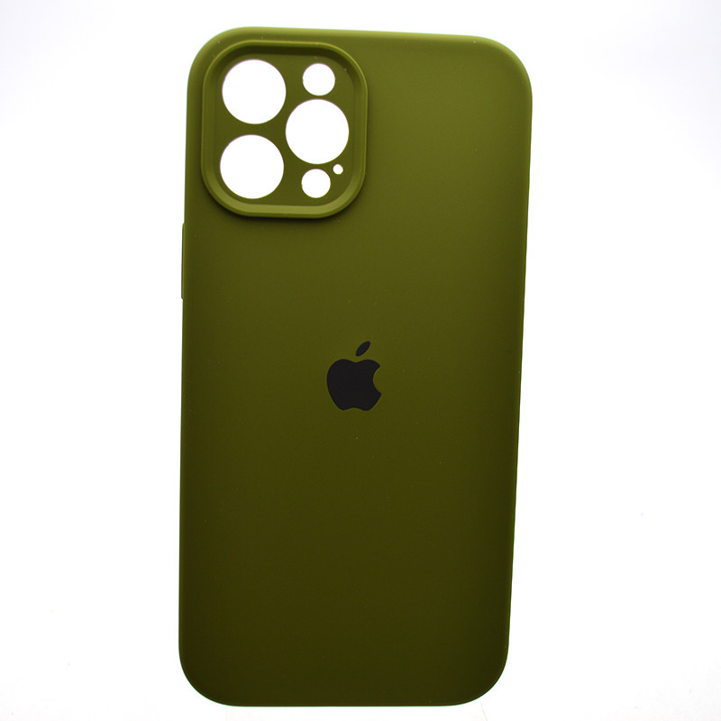 Силіконовий чохол накладка Silicon Case Full Camera для iPhone 12 Pro Max Pine Forest Green