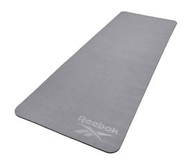 Двосторонній килимок для йоги Reebok Double Sided Yoga Mat чорний, сірий Уні 176 х 61 х 0,6 см