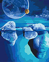 Картина по номерам Космос ледников Размер 40х50 см