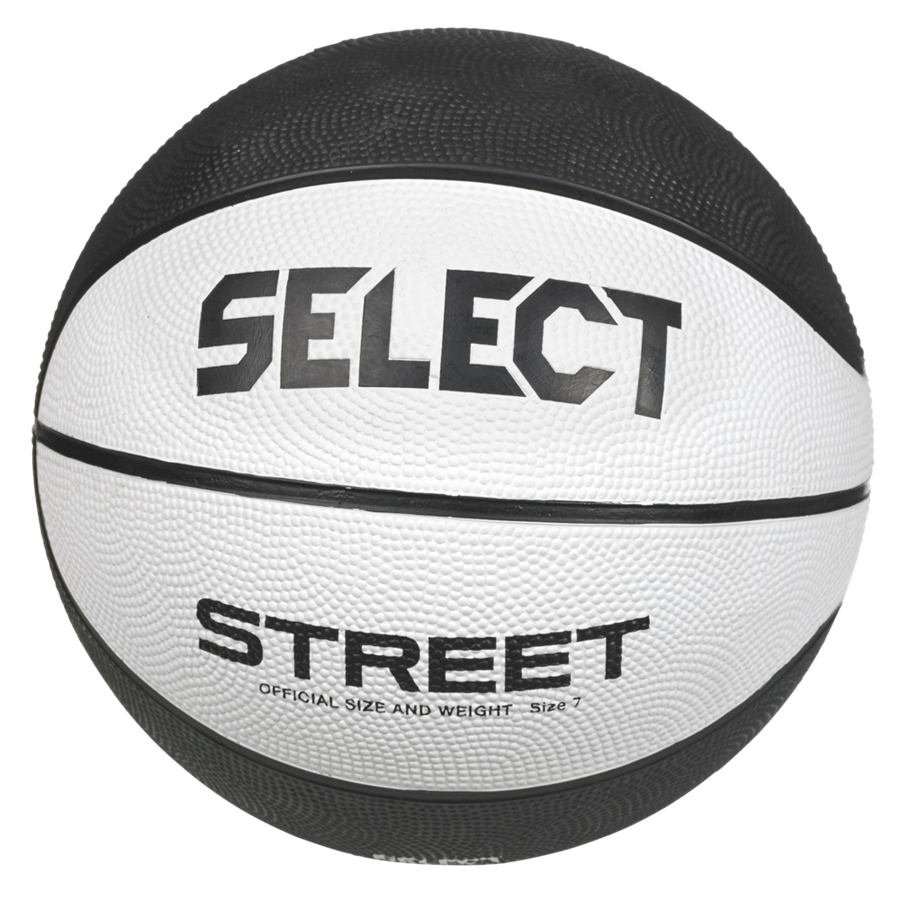 М'яч баскетбольний Select BASKETBALL STREET v24 біло-чорний Уні 6