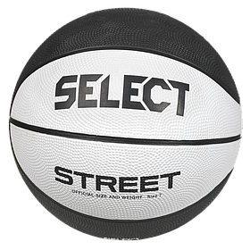 М'яч баскетбольний Select BASKETBALL STREET v24 біло-чорний Уні 6