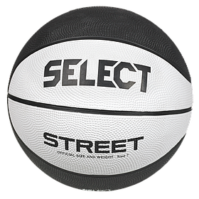 М'яч баскетбольний Select BASKETBALL STREET v25 біло-чорний Уні 7