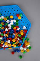 Игрушка Мозаика Разноцветный мир ТехноК 2070 пластик корпус 220 фишек игра детская развивающая для детей