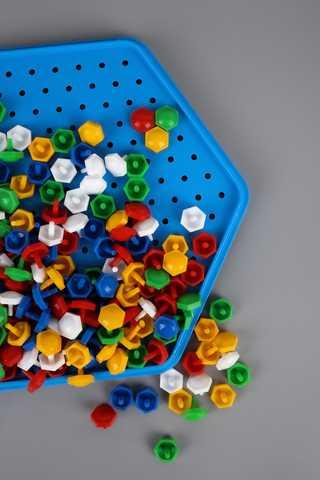 Іграшка Мозаїка Різнобарвний світ ТехноК 2070 пластик корпус 220 фішок гра дитяча розвивальна для дітей