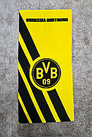 Пляжное Полотенце Футбольный Клуб BVB 75*150 Желтого Цвета Хлопковое Piramit Турция