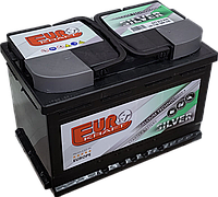 Аккумулятор автомобильный 77Aч EUROKRAFT SILVER (-/+) низкий (Производство Monbat) EN760 278x175x1175