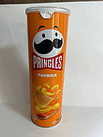 Чипсы Pringles paprika 165 g Хрустящие чипсы с паприкой Вкусные чипсы со вкусом паприки