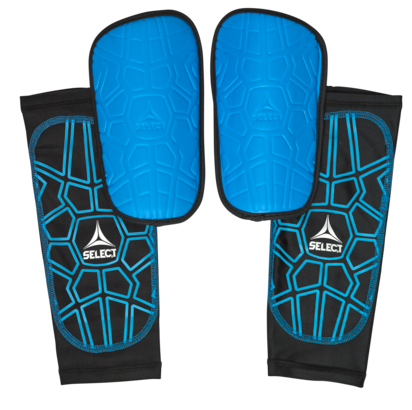 Щитки футбольні Select SHIN GUARD SUPER SAFE v23 синій, чорний Уні L (зріст до 188см)