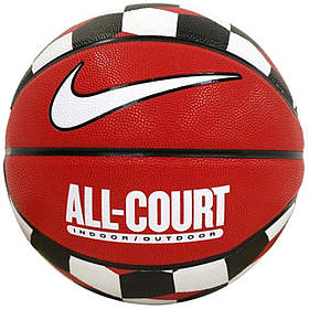 М'яч баскетбольний Nike EVERYDAY ALL COURT 8P GRAPHIC DEFLATED червоний, чорний, білий Уні 7