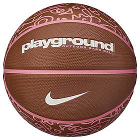 М'яч баскетбольний Nike EVERYDAY PLAYGROUND 8P GRAPHIC DEFLATED темно-рудий, кораловий Уні 6